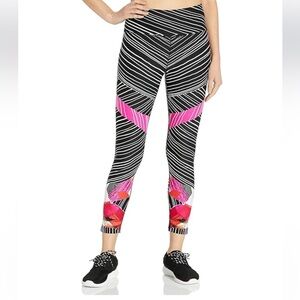 Calvin Klein | Black and Pink Patterned Leggings